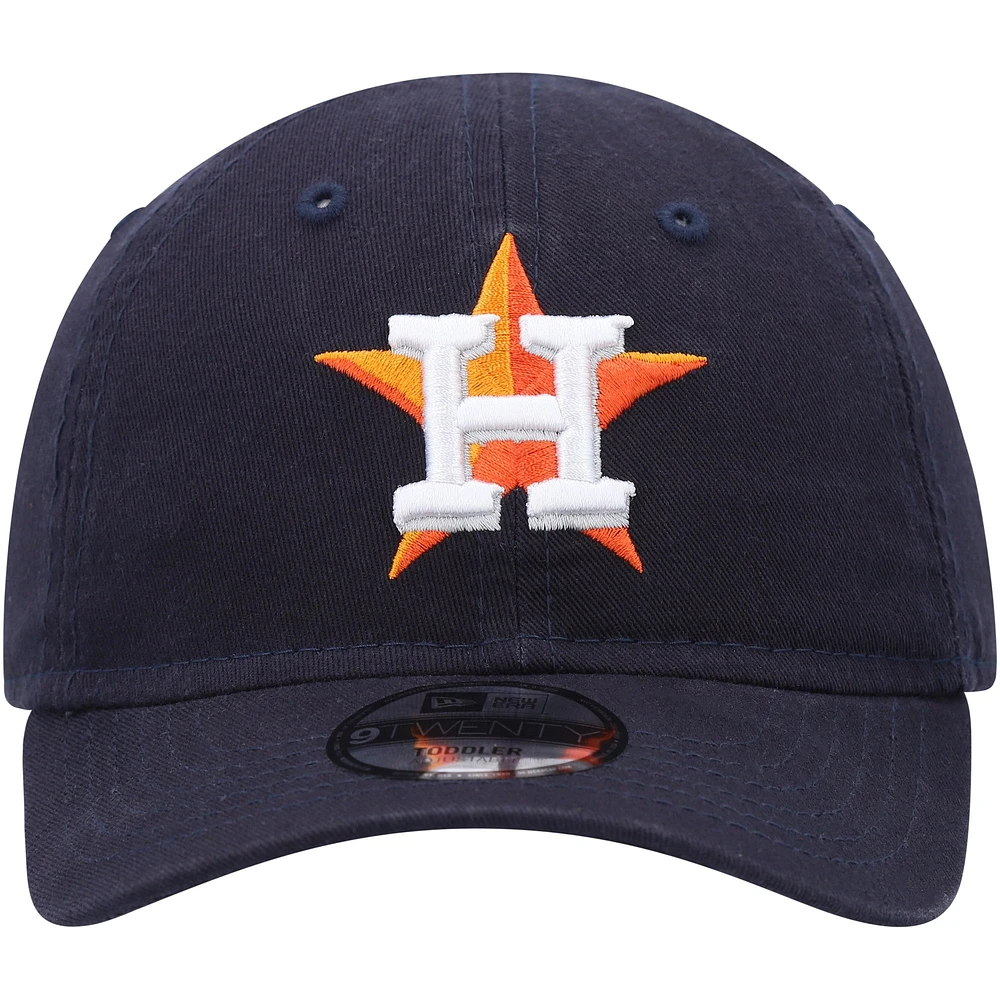 Toddler New Era Navy Houston Astros Team 9TWENTY Adjustable Hat
