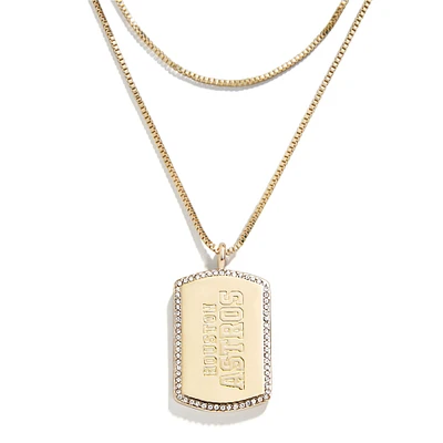 WEAR by Erin Andrews x Baublebar Houston Astros Dog Tag Collier
