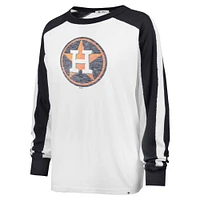 T-shirt blanc à manches longues Premier Caribou des Astros de Houston '47 pour femmes