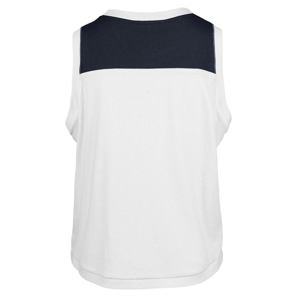 Women's '47 White Houston Astros Premier Zoey Waist Length Tank Top