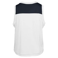 Women's '47 White Houston Astros Premier Zoey Waist Length Tank Top