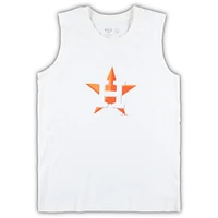 Women's Concepts Sport White/Navy Houston Astros Plus Tank Top & Shorts Sleep Set