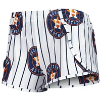 Women's Concepts Sport White Houston Astros Reel Allover Print Tank Top & Shorts Sleep Set