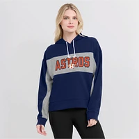 Women's Fanatics Navy Houston Astros Filled Stat Sheet Pullover Hoodie