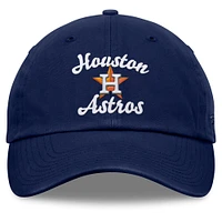 Women's Fanatics Navy Houston Astros Fundamental Script Logo Adjustable Hat