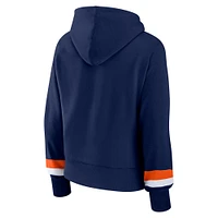 Women's Fanatics  Navy Houston Astros Over Under Pullover Hoodie