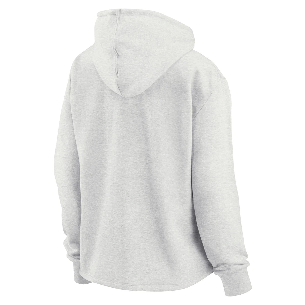 Women's Fanatics Oatmeal Houston Astros True Classics Legacy Quarter-Zip Hoodie
