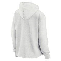 Women's Fanatics Oatmeal Houston Astros True Classics Legacy Quarter-Zip Hoodie