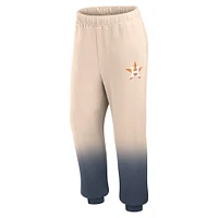 Pantalon de survêtement Fanatics Tan/Navy Houston Astros Luxe Ombre pour femmes