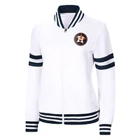 Women's G-III 4Her by Carl Banks White Houston Astros Pre-Game - Full-Zip Track Jacket