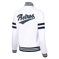 Women's G-III 4Her by Carl Banks White Houston Astros Pre-Game - Full-Zip Track Jacket