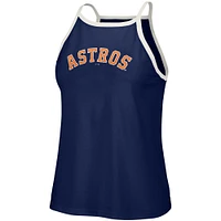 Women's Lusso  Navy Houston Astros Nadine Halter Tank Top