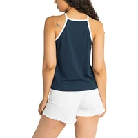 Women's Lusso  Navy Houston Astros Nadine Halter Tank Top