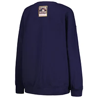 Women's Mitchell & Ness Navy Houston Astros Cooperstown Collection Logo Pullover Sweatshirt