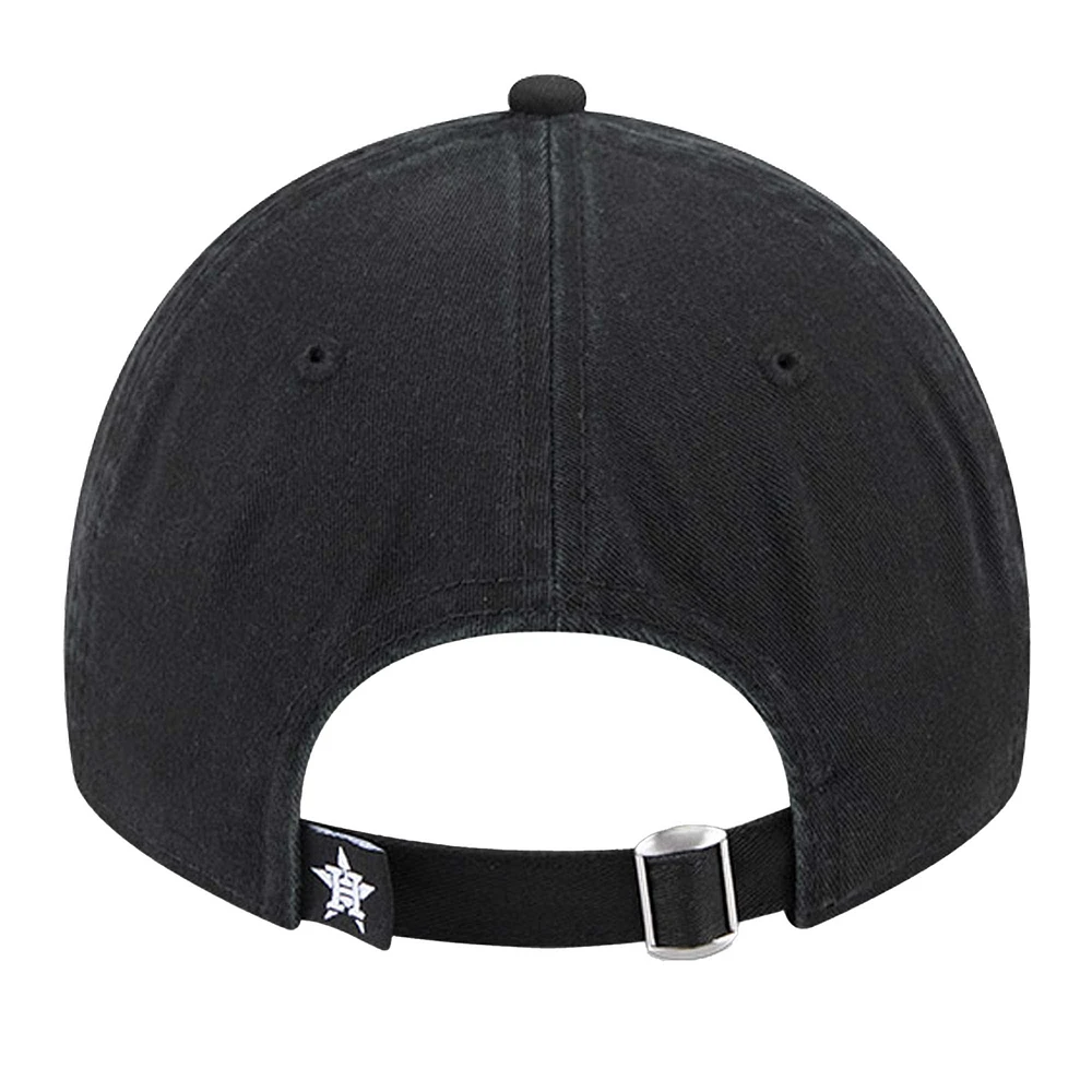 Women's New Era Black Houston Astros Glitz 9TWENTY Adjustable Hat
