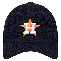 Women's New Era Navy Houston Astros Flair 9TWENTY Adjustable Hat