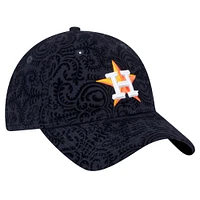 Women's New Era Navy Houston Astros Flair 9TWENTY Adjustable Hat