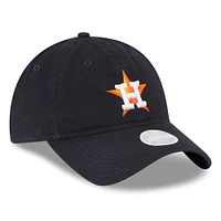 Women's New Era Navy Houston Astros Team Logo Core Classic 9TWENTY Adjustable Hat