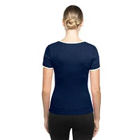 Women's New Era Navy Houston Astros Throwback Lace Up T-Shirt