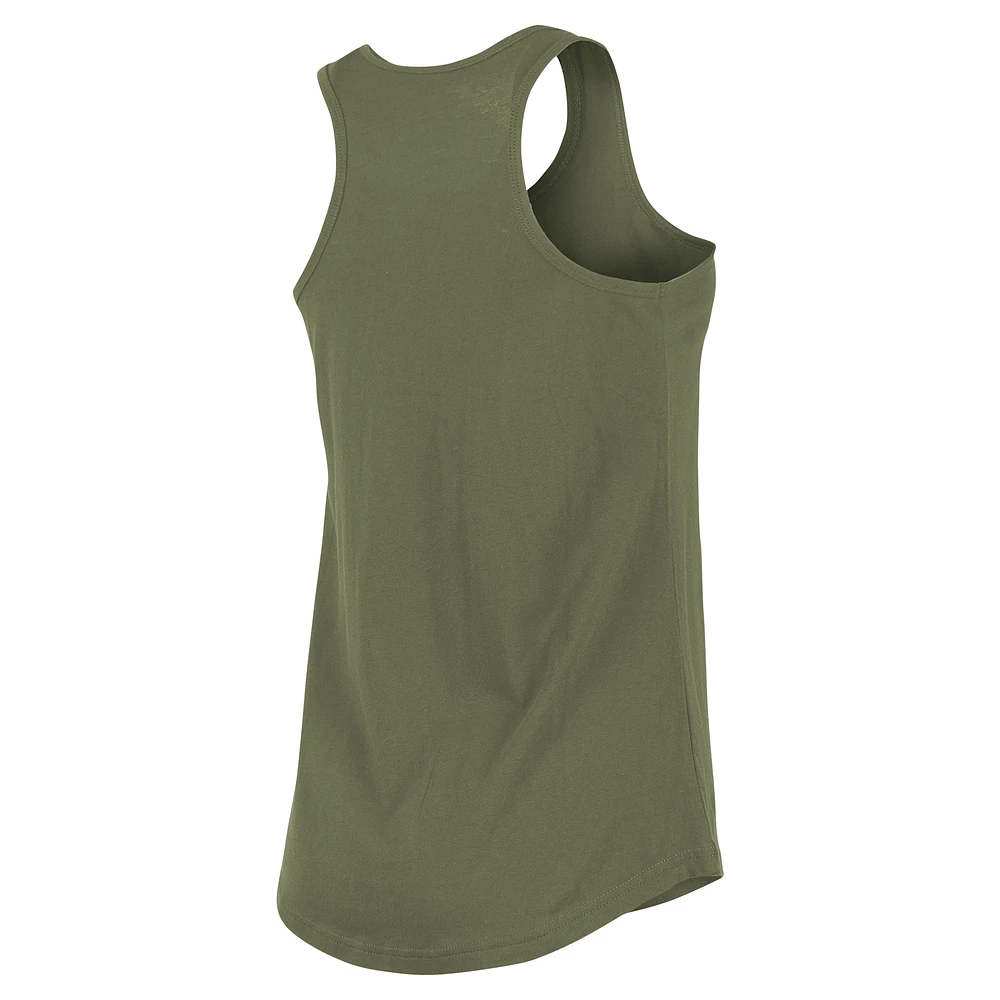 Débardeur New Era Olive Houston Astros Armed Forces Day pour femmes
