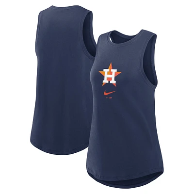 Débardeur Nike bleu marine Houston Astros Legacy Icon à col montant pour femme