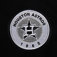 Women's Pro Standard Black Houston Astros Pearl Cropped Pullover Sweatshirt
