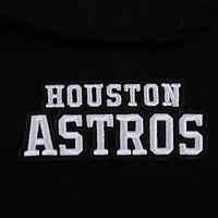 Women's Pro Standard Black Houston Astros Pearl Cropped Pullover Sweatshirt