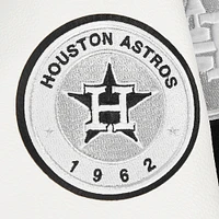 Veste universitaire entièrement zippée en laine côtelée Pro Standard pour femme Houston Astros Pearls Black
