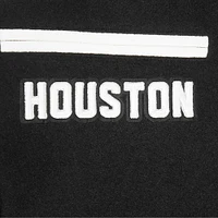 Veste universitaire entièrement zippée en laine côtelée Pro Standard pour femme Houston Astros Pearls Black
