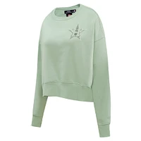 Women's Pro Standard Green Houston Astros Fleece Pullover Sweatshirt