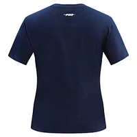 Women's Pro Standard  Navy Houston Astros Rhinestone Slim Fit T-Shirt