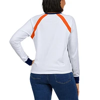 Women's WEAR by Erin Andrews White Houston Astros Raglan Long Sleeve T-Shirt