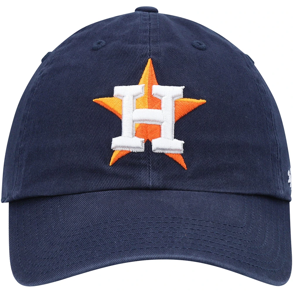 Youth '47 Navy Houston Astros Team Logo Clean Up Adjustable Hat