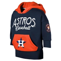 Youth Navy Houston Astros Team Practice 3/4-Sleeve Pullover Hoodie