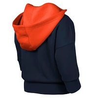Youth Navy Houston Astros Team Practice 3/4-Sleeve Pullover Hoodie