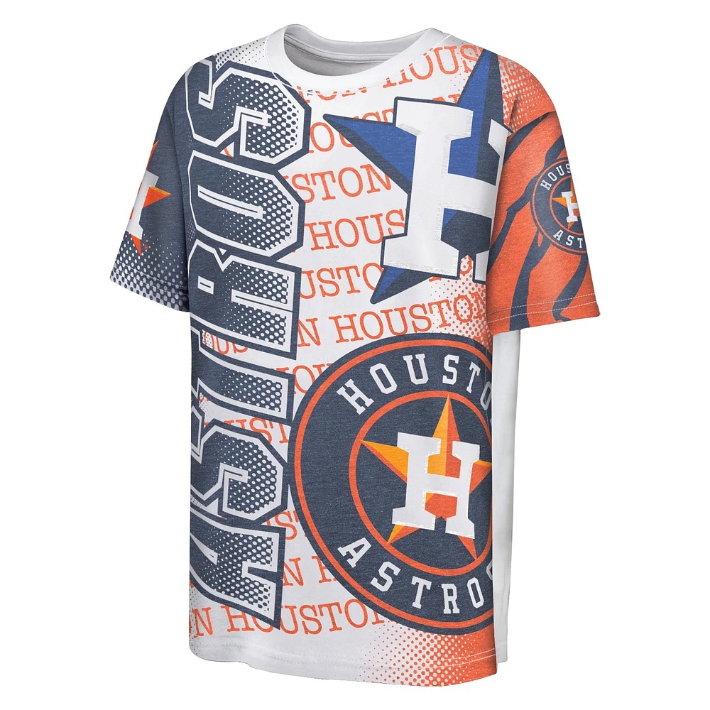 T-shirt blanc Houston Astros Impact Hit Bold pour jeunes