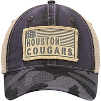 Men's Colosseum Charcoal Houston Cougars OHT Military Appreciation United Trucker Snapback Hat