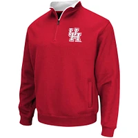 Colosseum Red Houston Cougars Tortugas Logo Quarter-Zip Pullover Jacket pour homme