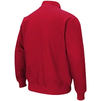 Colosseum Red Houston Cougars Tortugas Logo Quarter-Zip Pullover Jacket pour homme