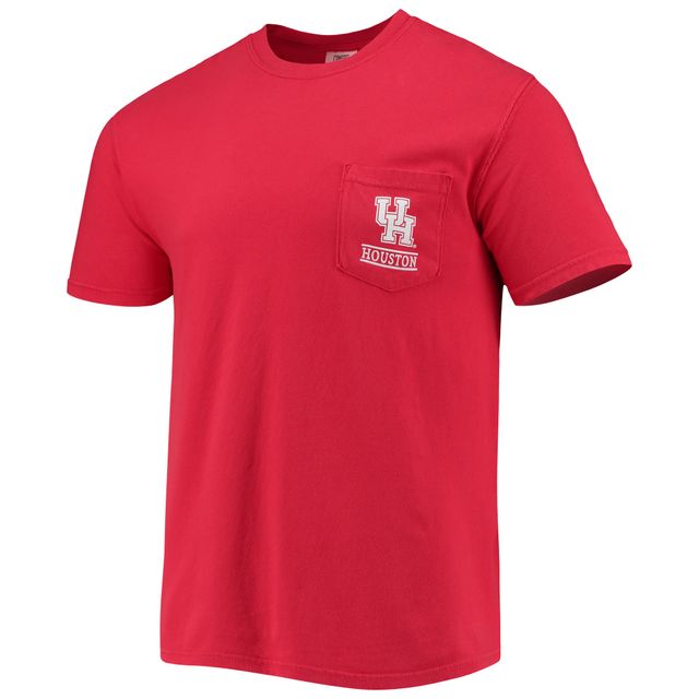 T-shirt rouge Houston Cougars Circle Campus Scene pour homme