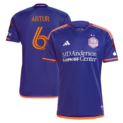 Maillot de joueur authentique adidas Artur Purple Houston Dynamo FC 2024 Still Holdin' pour homme