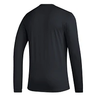 Men's adidas Black Houston Dynamo FC Icon AEROREADY Long Sleeve T-Shirt