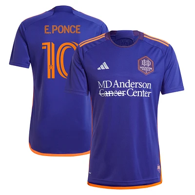Maillot réplique du joueur adidas Ezequiel Ponce violet Houston Dynamo FC 2024 Still Holdin' pour homme