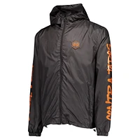 Men's Black Houston Dynamo FC Graffiti Hoodie Full-Zip Windbreaker