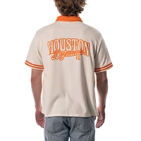 Unisex The Wild Collective Cream Houston Dynamo FC Towel Terry Full-Zip Cabana Shirt