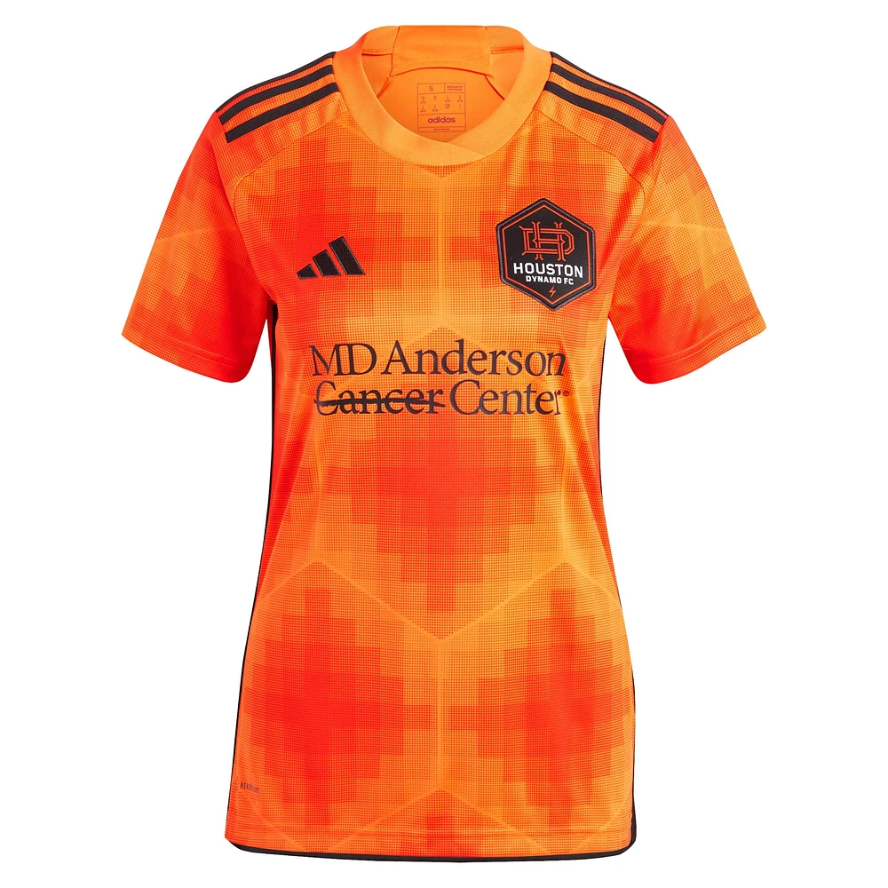 Maillot réplique personnalisé orange Houston Dynamo FC 2023 El Sol pour femme adidas