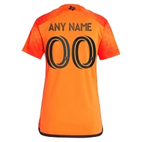 Maillot réplique personnalisé orange Houston Dynamo FC 2023 El Sol pour femme adidas