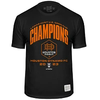 Youth Original Retro Brand  Black Houston Dynamo FC 2023 Lamar Hunt U.S. Open Cup Champions T-Shirt