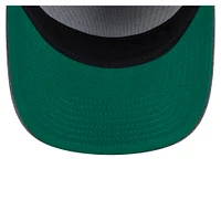 Men's New Era  Black Houston Oilers Throwback Washed A-Frame 9FIFTY Snapback Hat
