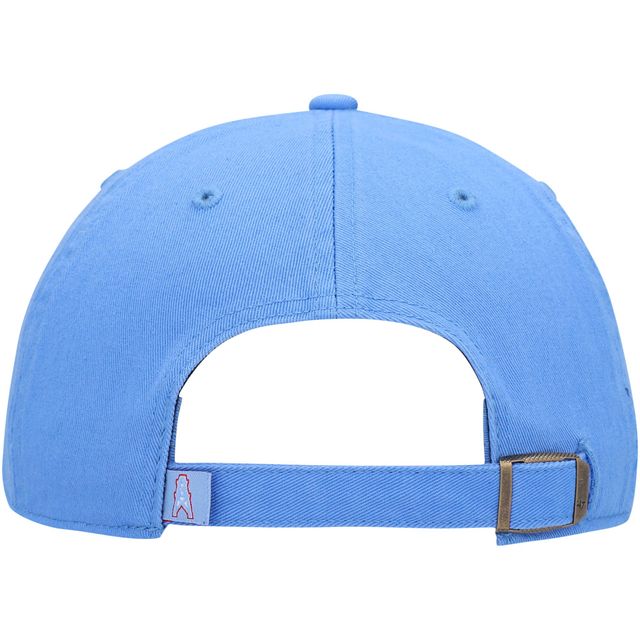 Casquette réglable '47 bleu clair Houston Oilers Clean Up Legacy pour homme
